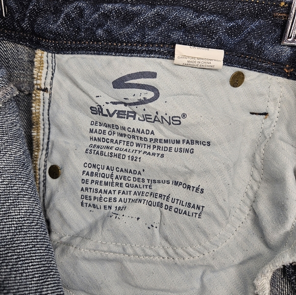🥈SILVER Jeans Size 34 (western glove works Jasmine) - Picture 14 of 16